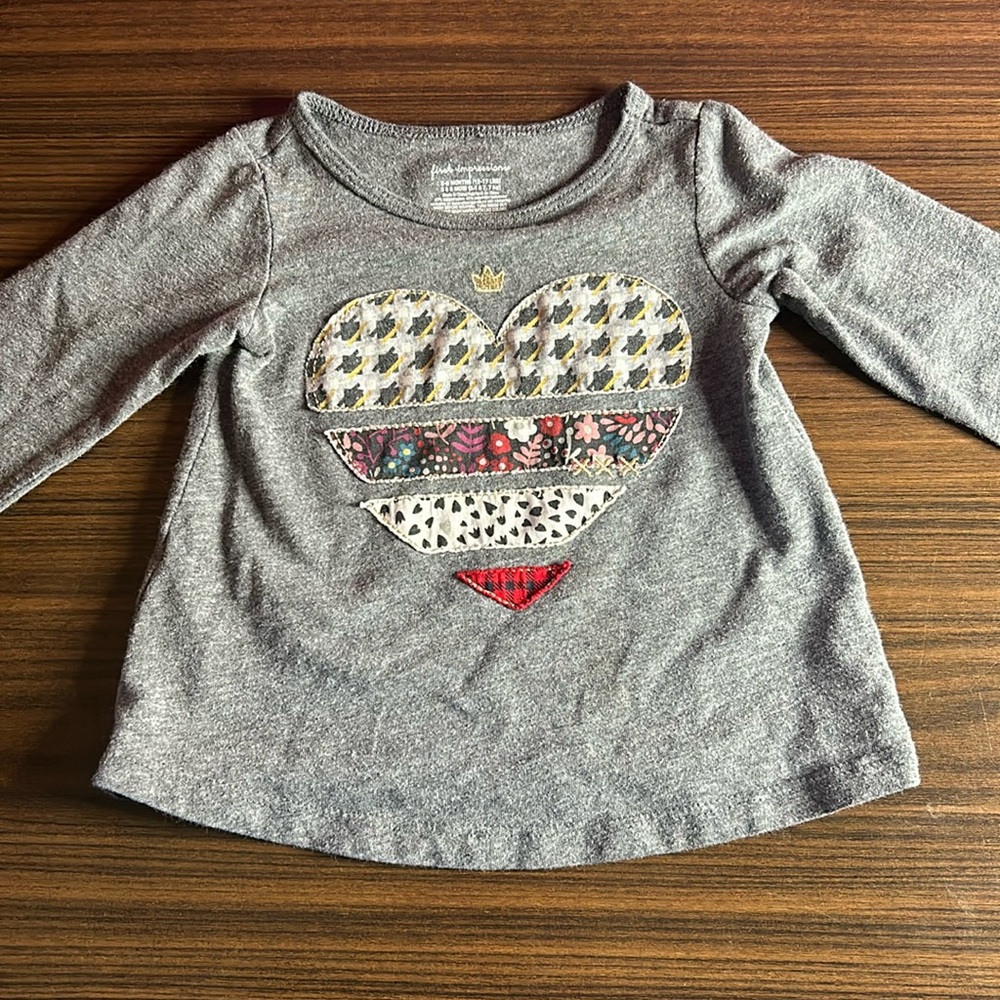 (3 for $15) 3-6 Month Long sleeve Baby Top